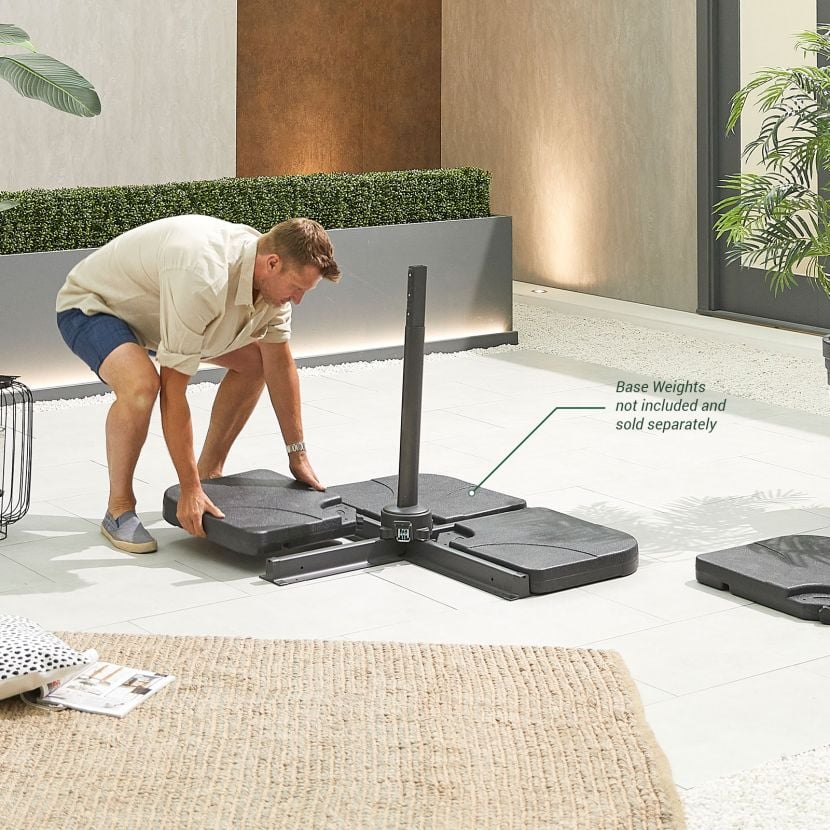 Nova - Genesis Cantilever Parasol - 3m Square - Grey