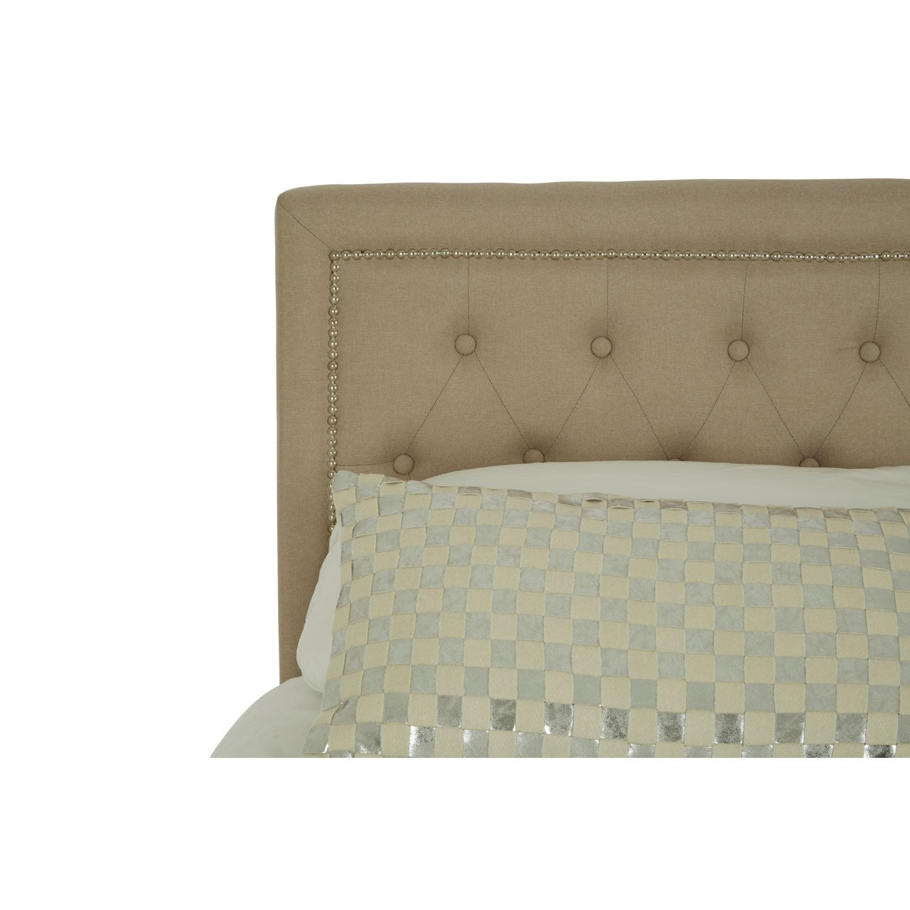 Chimes - Evie Beige Double Ottoman Bed
