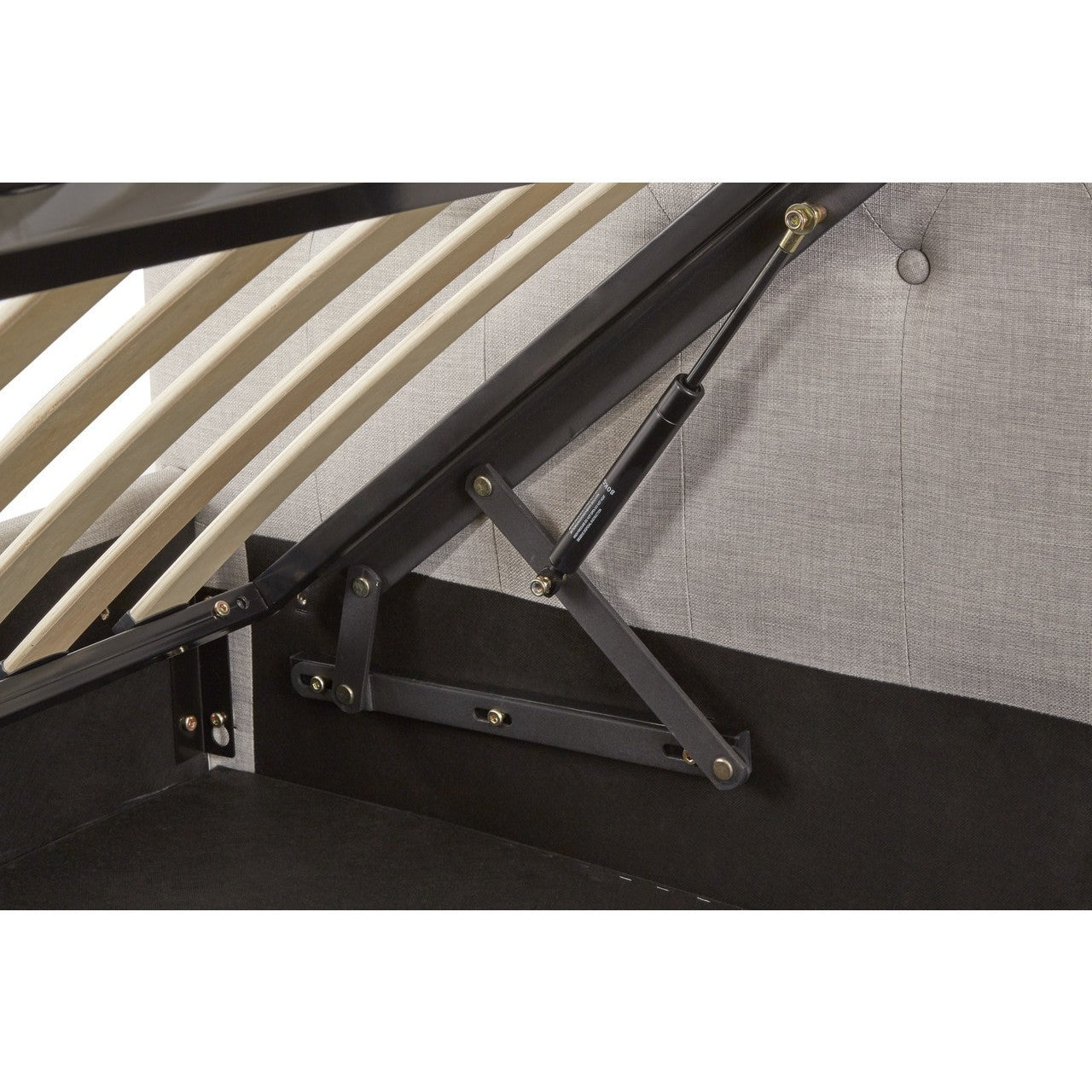 Chimes - Annabelle Light Grey Double Ottoman Bed