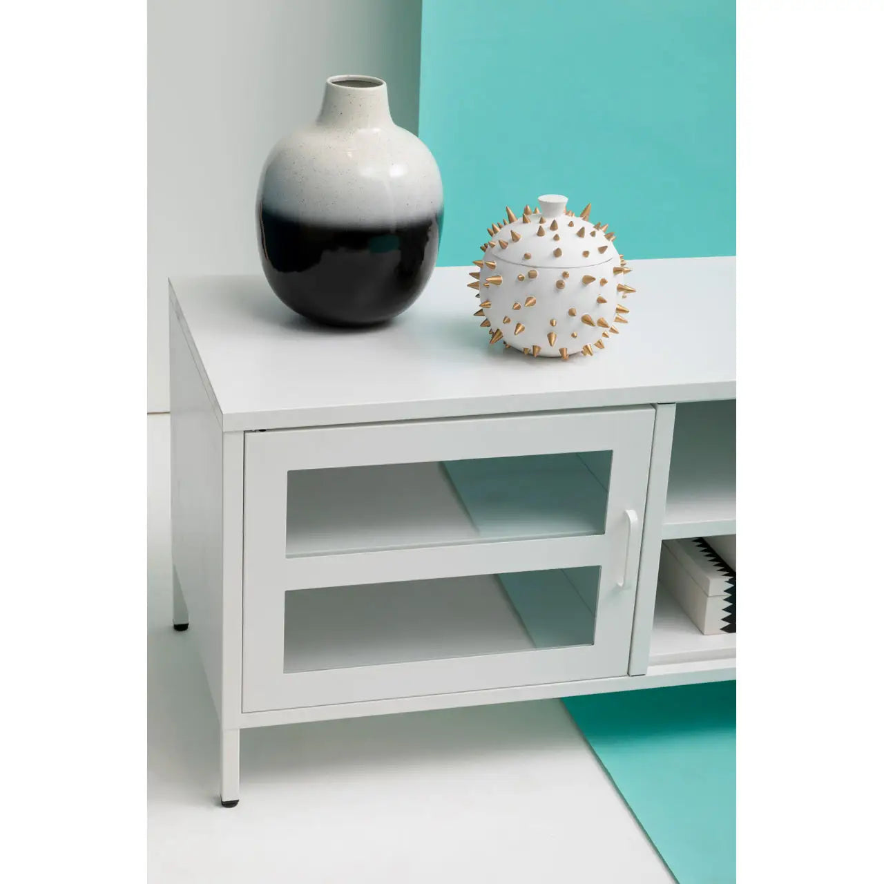 Bethany Two Door White Media Unit