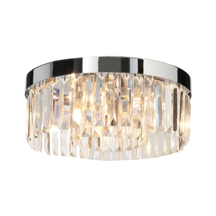Saxby Crystal 5 Light Bathroom Flush Fitting