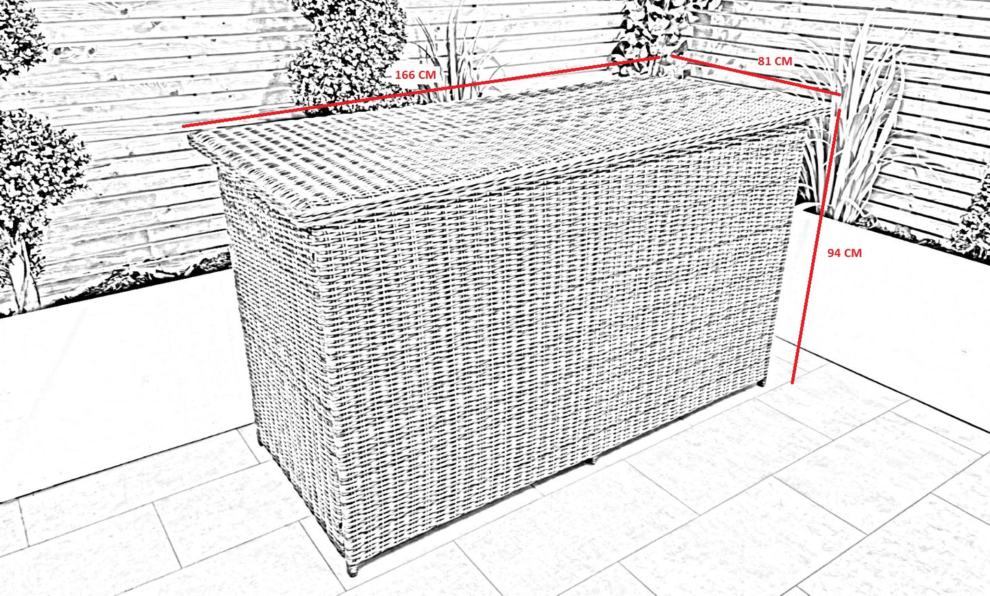 Chimes - Stone Grey Large Storage Box