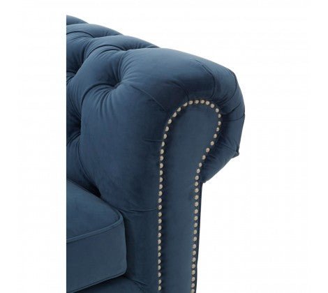Chimes - Mayfair 3 Seater Midnight Velvet Sofa