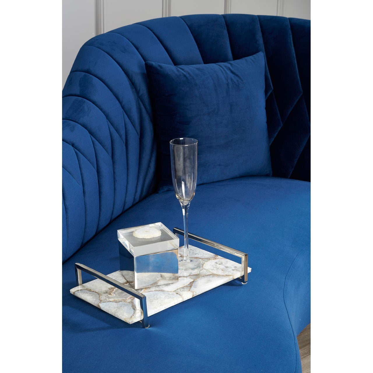 Chimes - Tiffany Chaise Longue - Blue Velvet