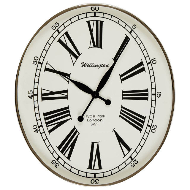 Harvard White and Black Wall Clock