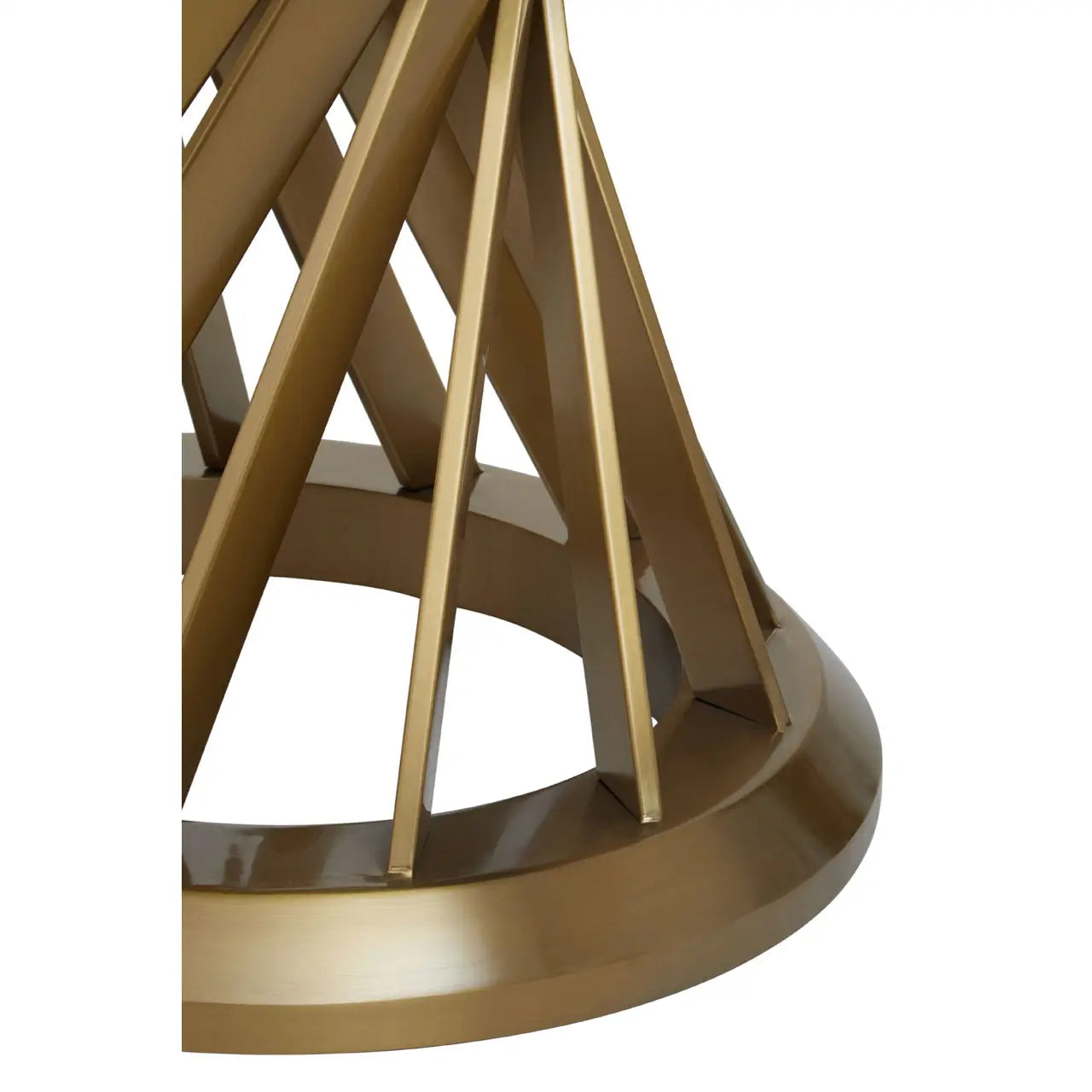 Allure Black Glass And Gold Hourglass Base Dining Table