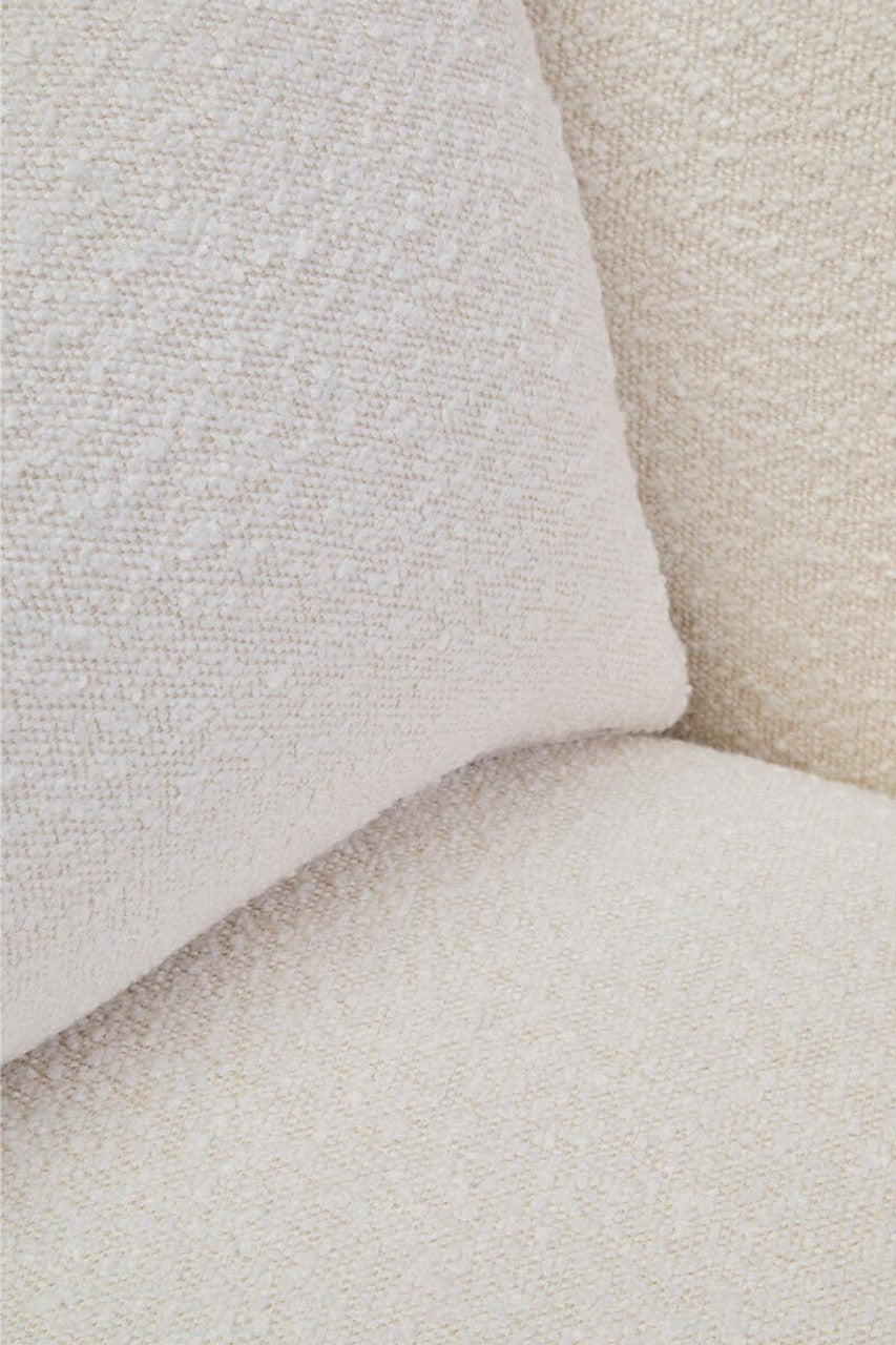 Paris Textured Cream Curved Chair