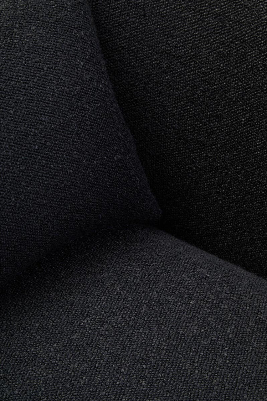 Paris Textured Black Curved Chair