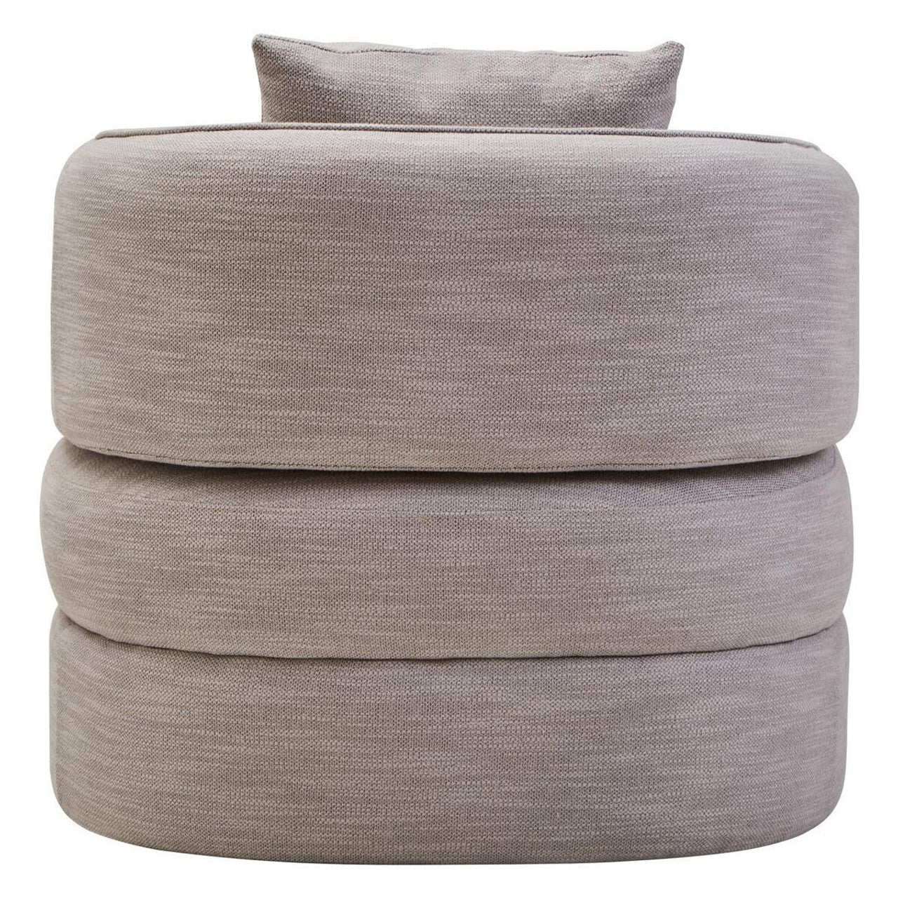 Belini Grey Linen Effect Curved Chair