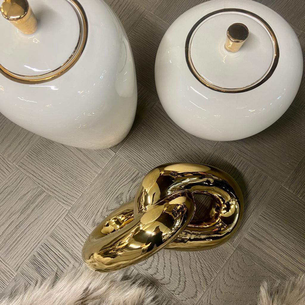 Gold Chain Link Ornament