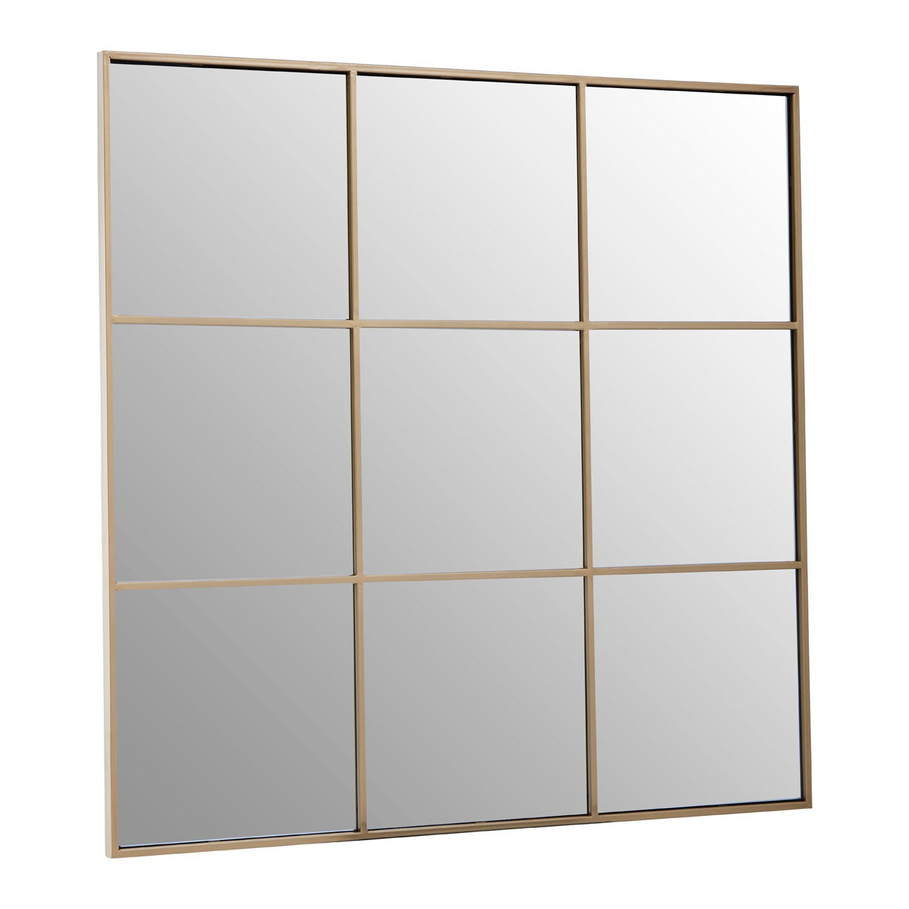 Chimes - Gold 9 Squares Wall Mirror