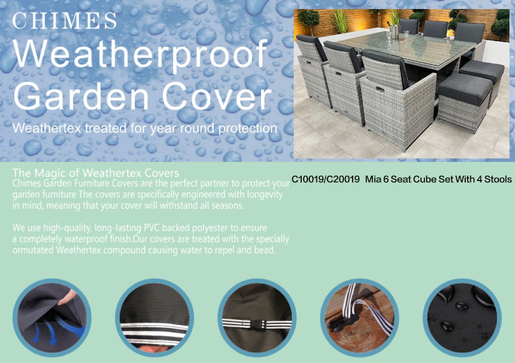 Cover Pack for Chimes 6 Seat Rectangular Cube Sets