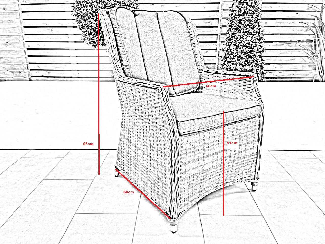 Chimes - Prestige Grey Madrid 2 Seat Bistro Set