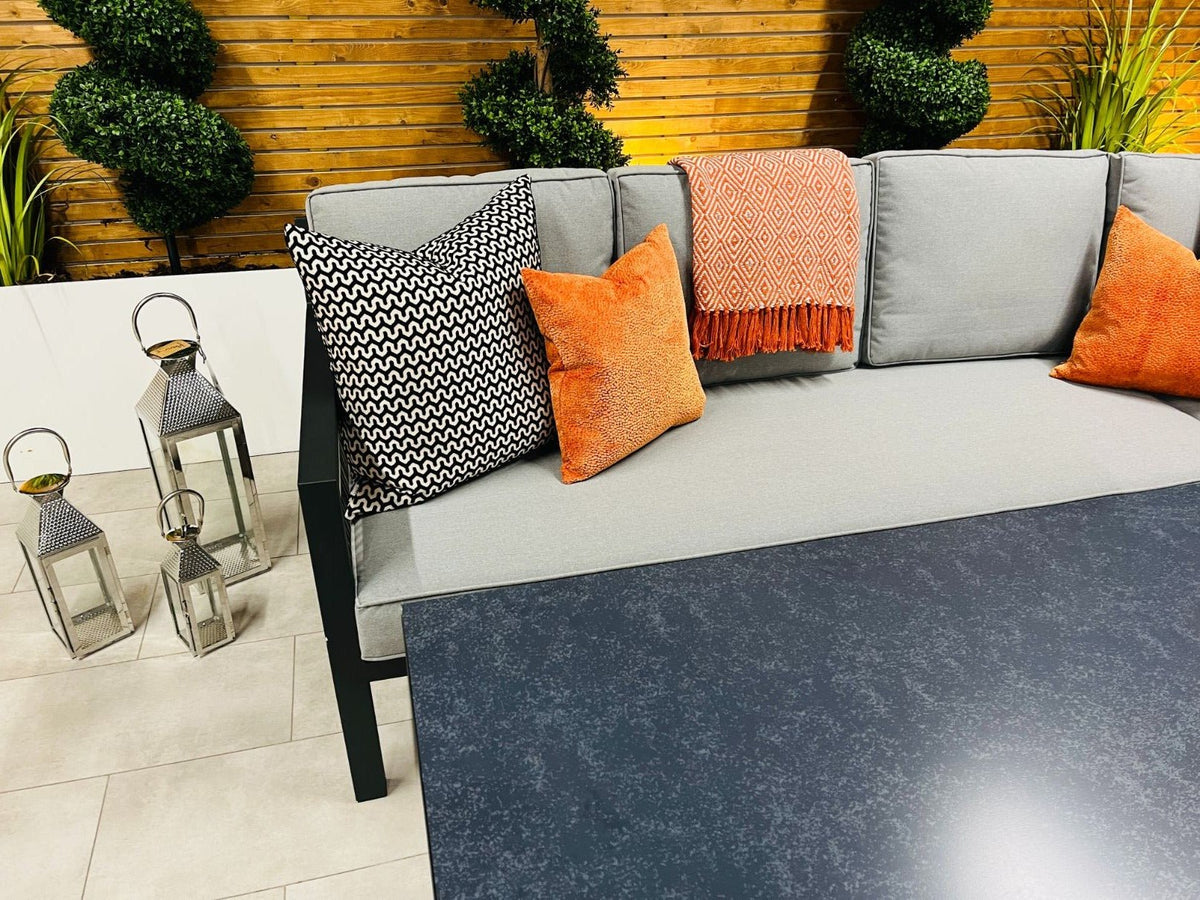 Chimes - Seville Aluminium & Rope Casual Corner Dining Set - Right Hand - LOW STOCK
