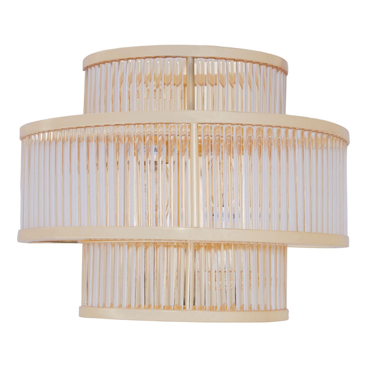 Chimes - Scarla 3 Tier Gold Finish Glass Wall Light
