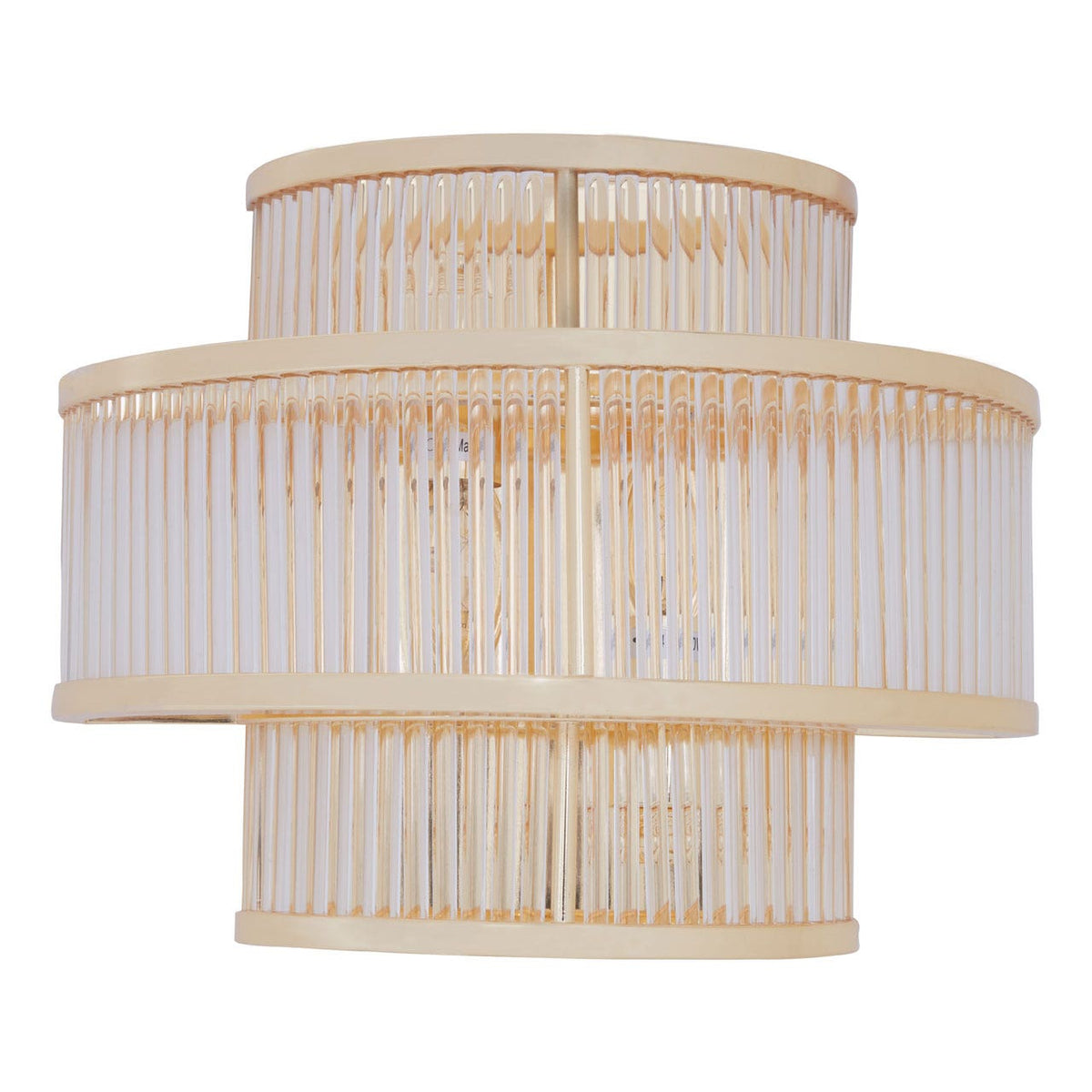 Chimes - Scarla 3 Tier Gold Finish Glass Wall Light
