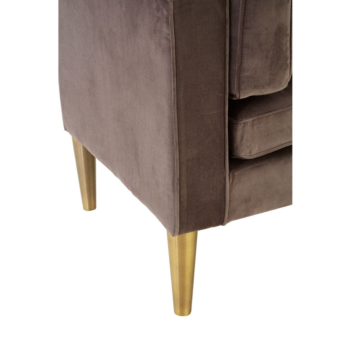 Chimes - Felicity Grey Velvet / Left Arm Chaise Longue