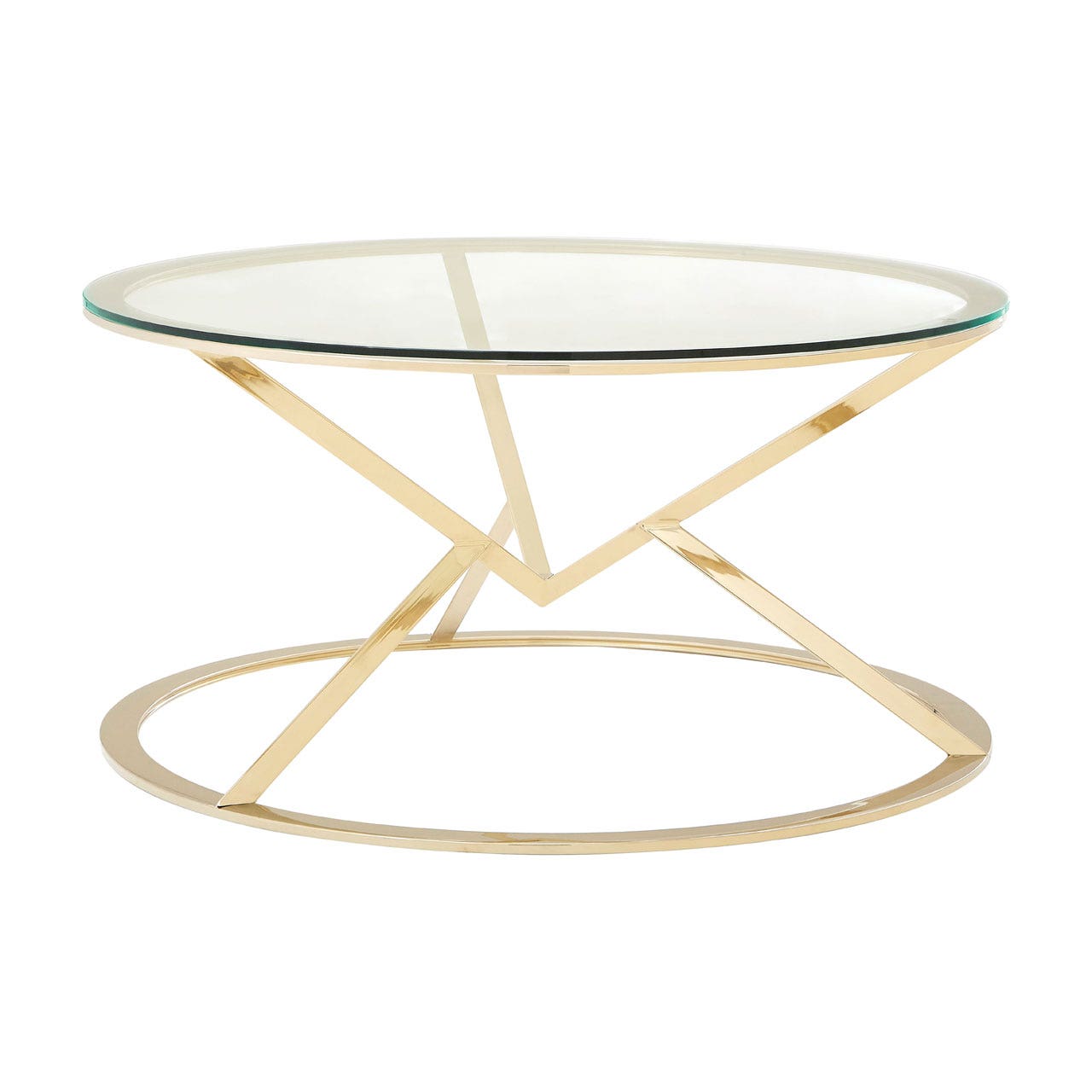 Chimes - Jubilee Corseted Round Champagne Coffee Table