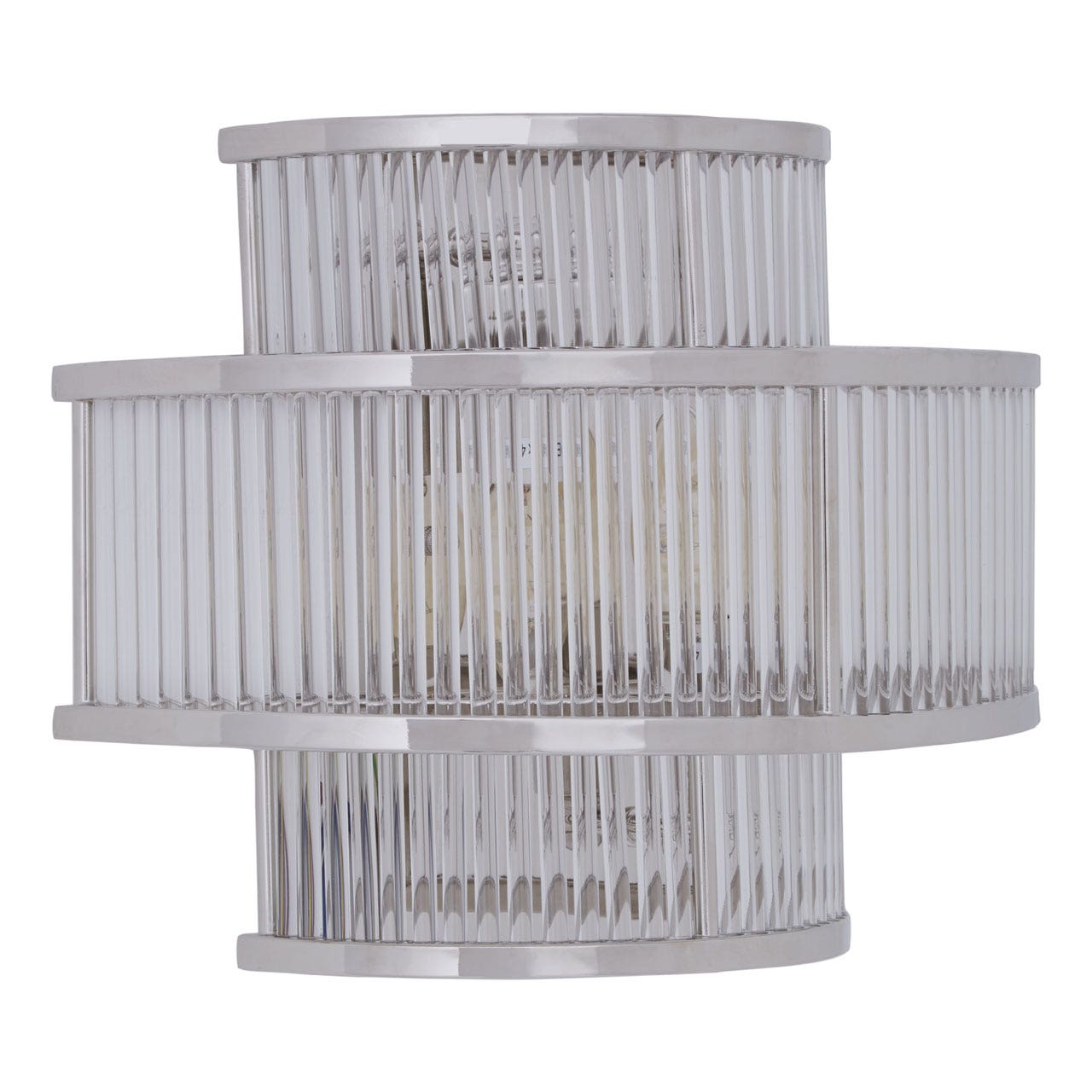 Chimes - Scarla 3 Tier Nickel Finish Glass Wall Light