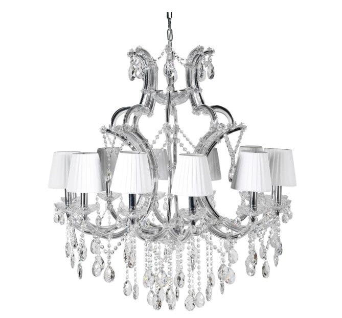 Large Shade Droplet Chandelier