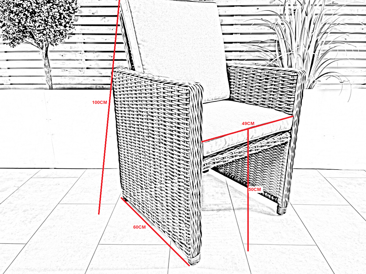 Chimes - Stone Grey Mia 4 Seat Cube Set With 4 Stools