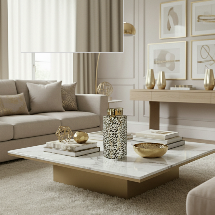 Chimes - Large Gold Geo Jar