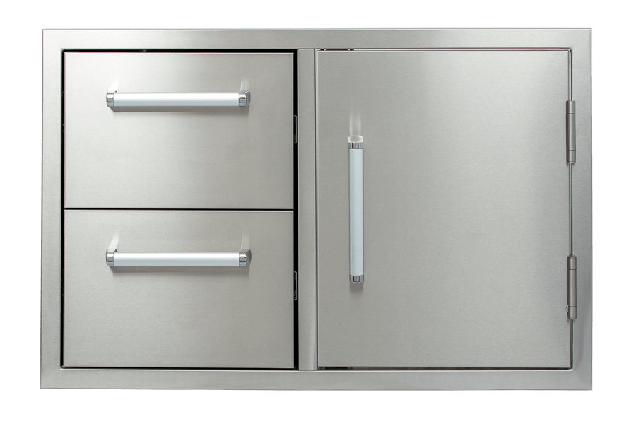 Whistler Grills - Built-In Double Door Unit - Black
