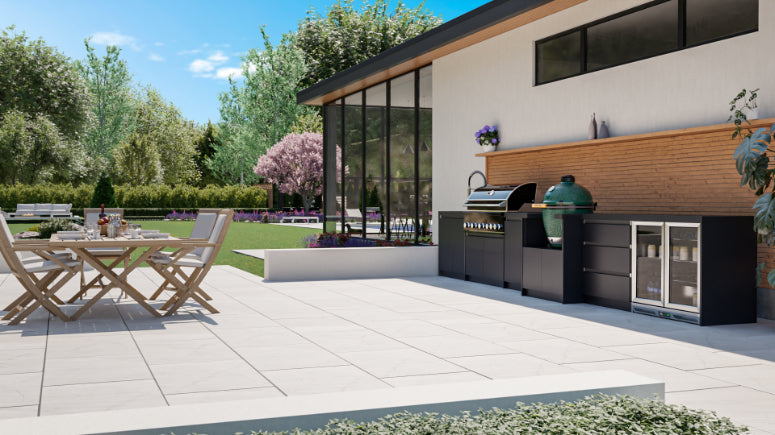 Whistler Grills - Fairford 7 Piece Outdoor Kitchen with Sink - Black