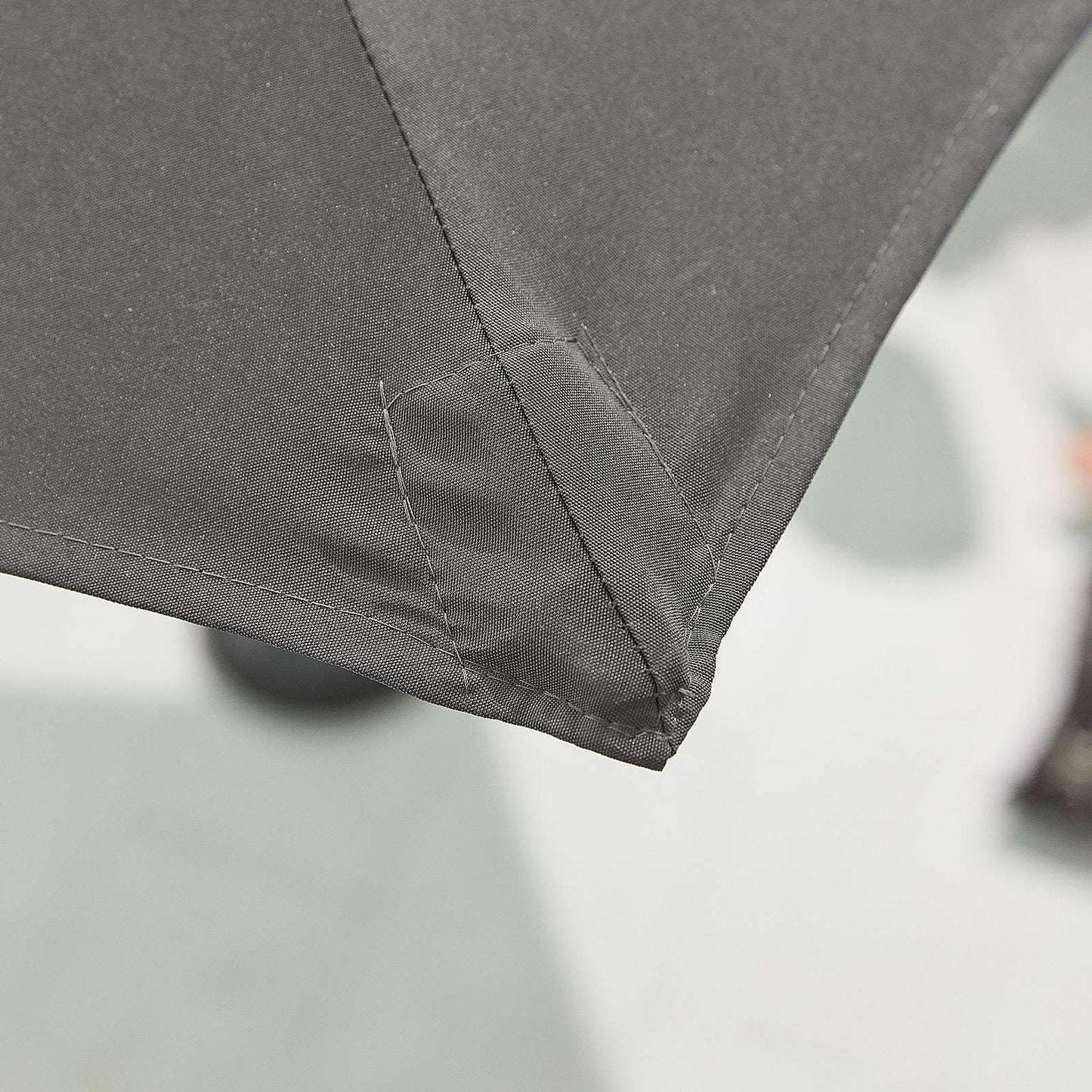 Chimes Antigua Aluminium 3m x 2m Rectangular Parasol - Grey