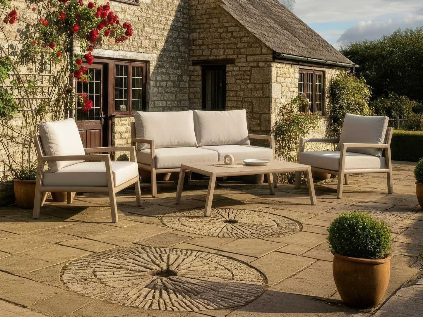 Nova - Eleanor 2 Seater Sofa Set with Rectangular Coffee Table