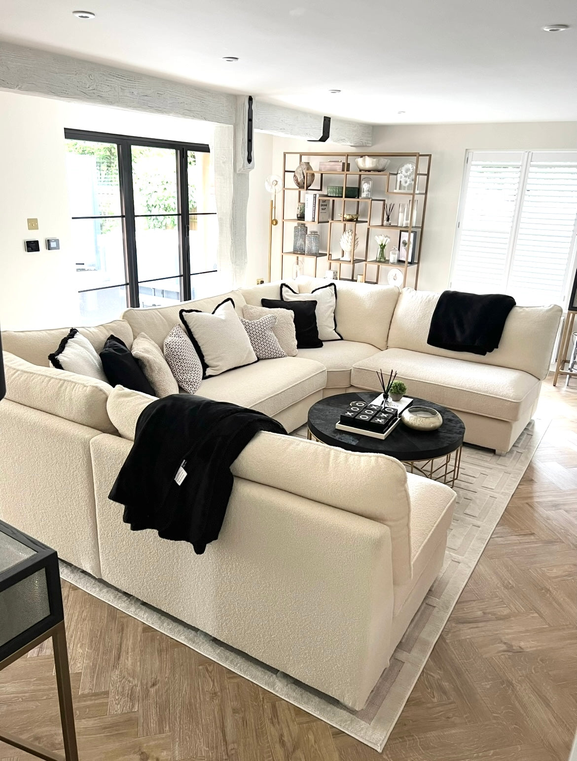 Belfry U shape Deluxe Sofa - Boucle