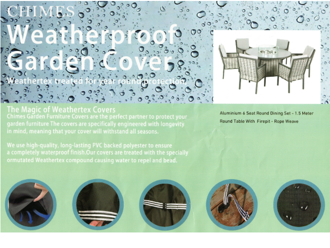 Cover Pack for Chimes Monaco 6 Seat Round Dining Set