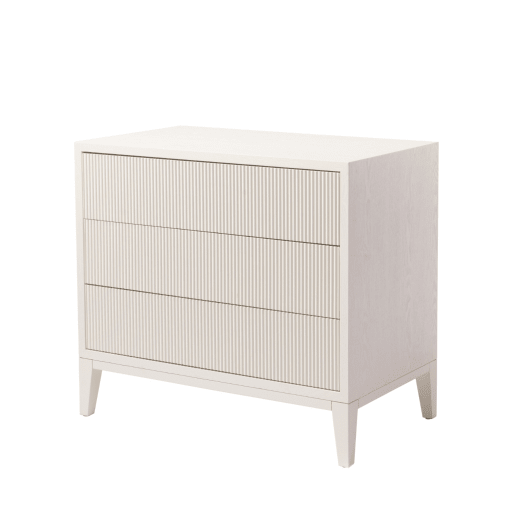 Riva RVA White Finish 3 Drawer Chest