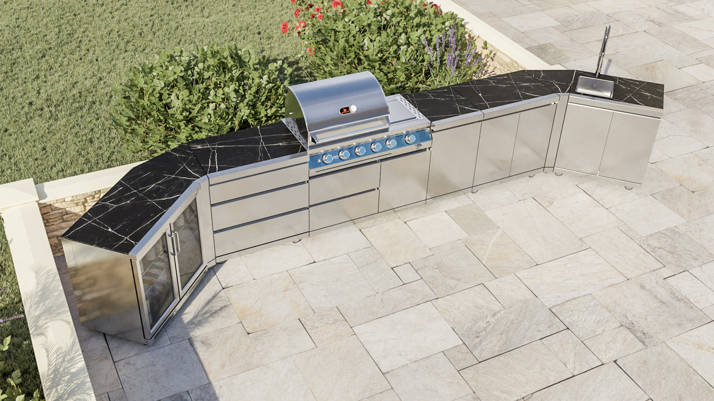 Whistler Grills - Stanton 4 Burner Pre-Built Outdoor Kitchen