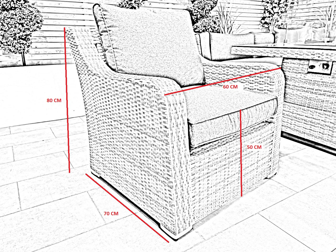 Chimes - Prestige Grey Deluxe Armchair