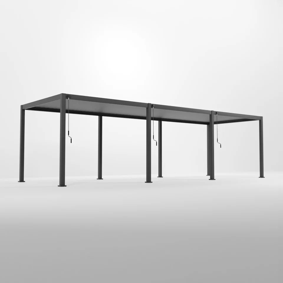 Nova - Titan 9m x 3m Aluminium Pergola - Grey