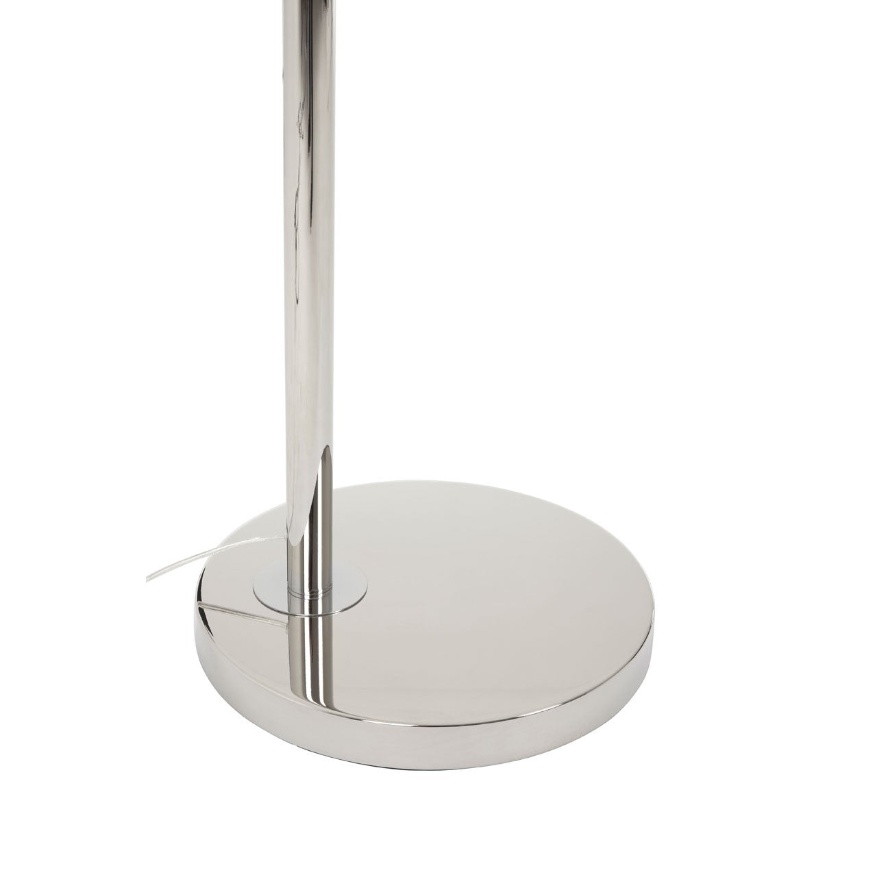 Chimes - Nyla Nickel Finish Arc Floor Lamp