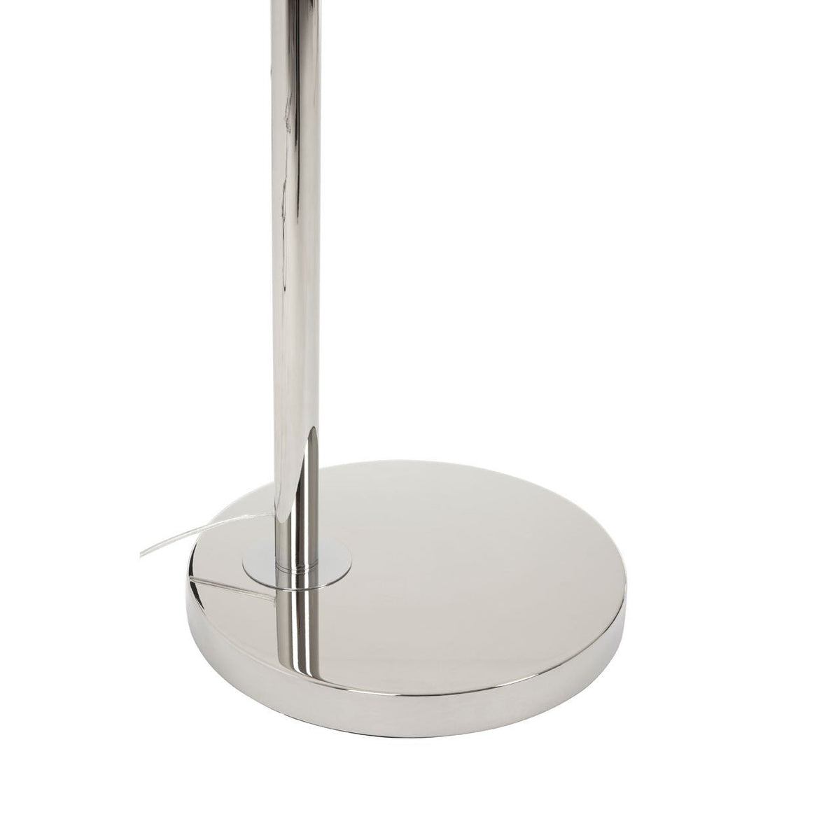 Chimes - Nyla Nickel Finish Arc Floor Lamp