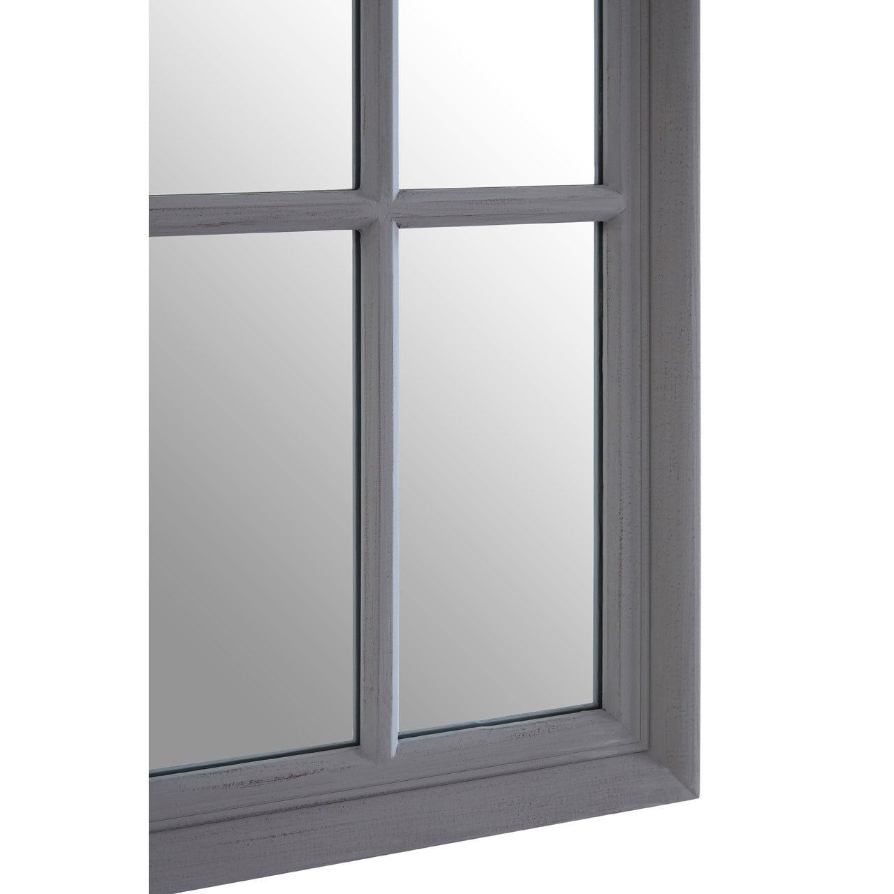 Chimes - Grey Window Wall Mirror