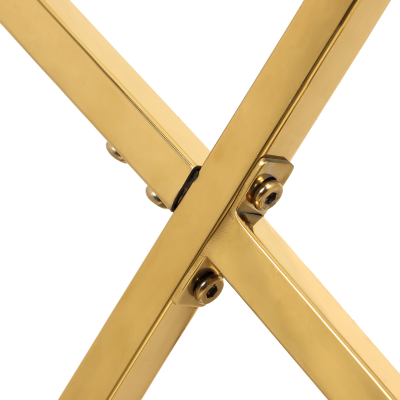 Reina Gold End Table Glass