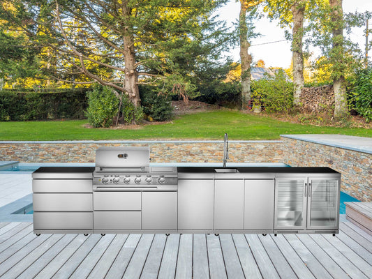 Whistler Grills - Lechlade 4 Burner Pre-built Outdoor Kitchen