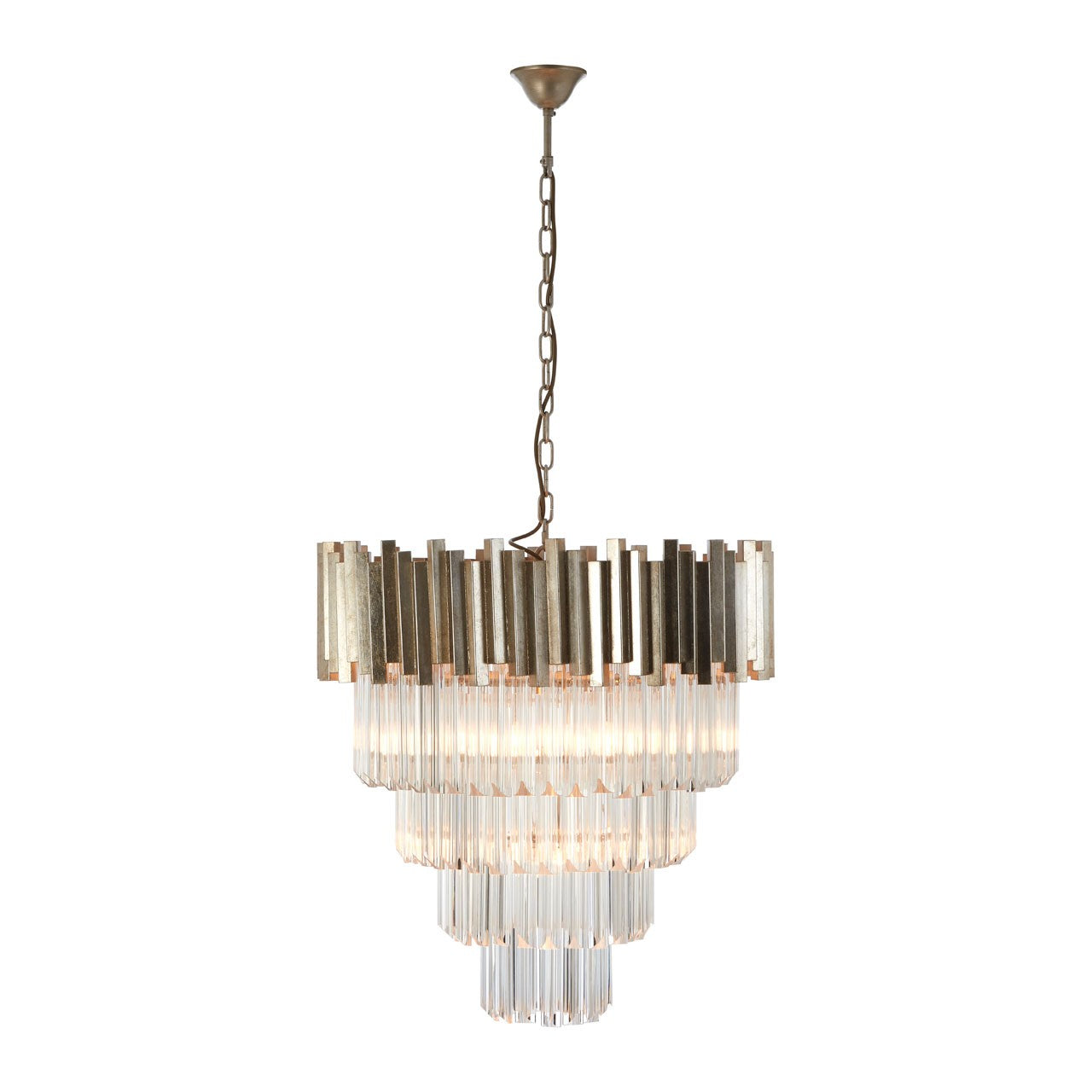 Chimes - Samara Large Silver Finish Chandelier