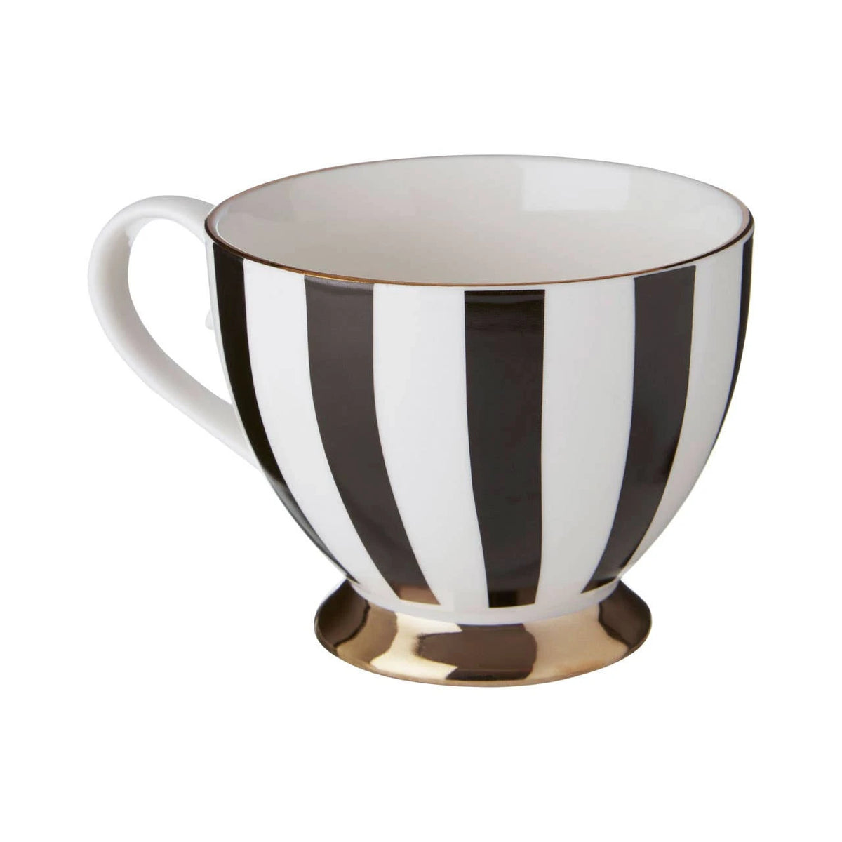 Duchess Black and White Monogram Mug - R