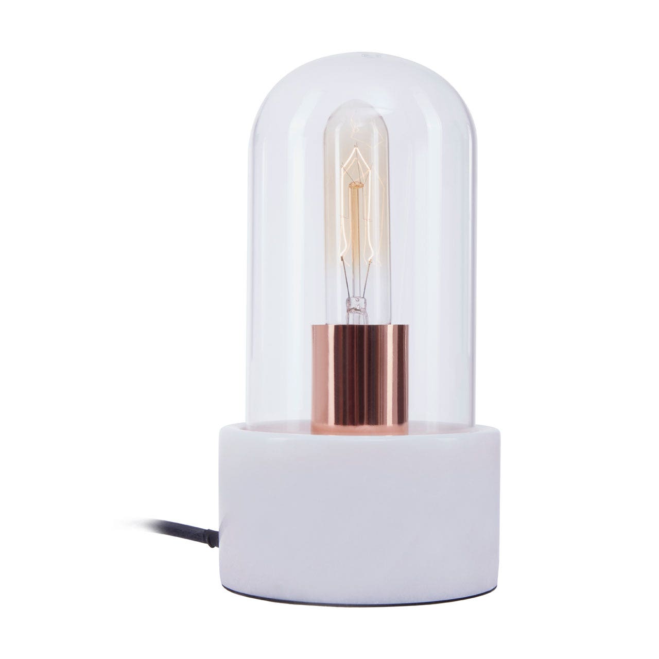 Chimes - Bell Lamp With White Marble Base