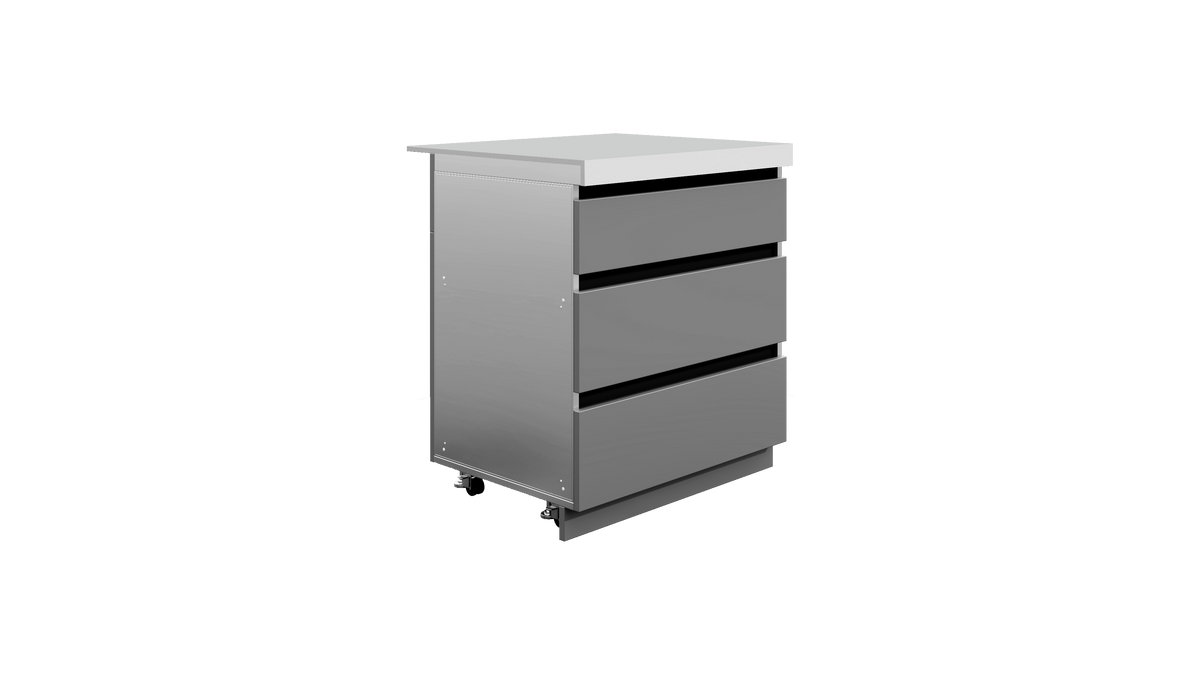 Whistler Grills - Fairford Triple Drawer Cabinet - Grey