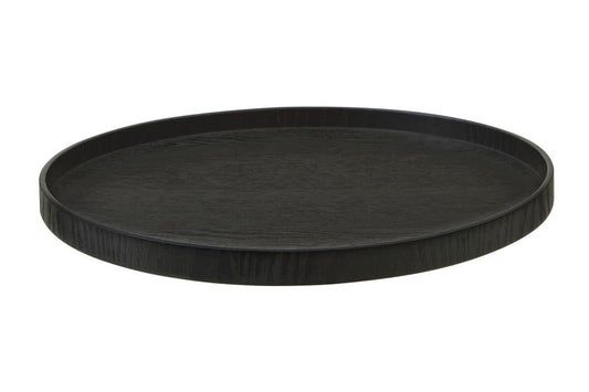 Bari Large Black Fir Wood Tray