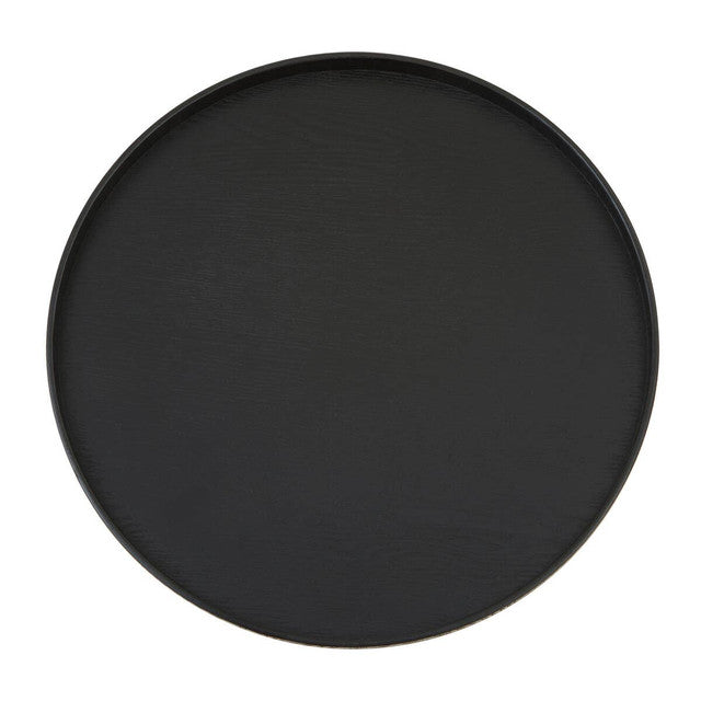 Bari Large Black Fir Wood Tray