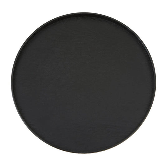 Bari Large Black Fir Wood Tray