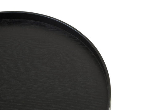 Bari Large Black Fir Wood Tray