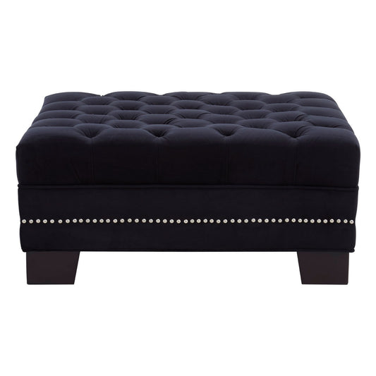 Chimes - Kilburn Black Footstool